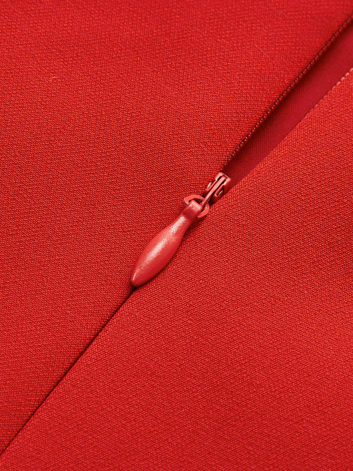 Sırtı Açık Kolsuz Kloş Elbise