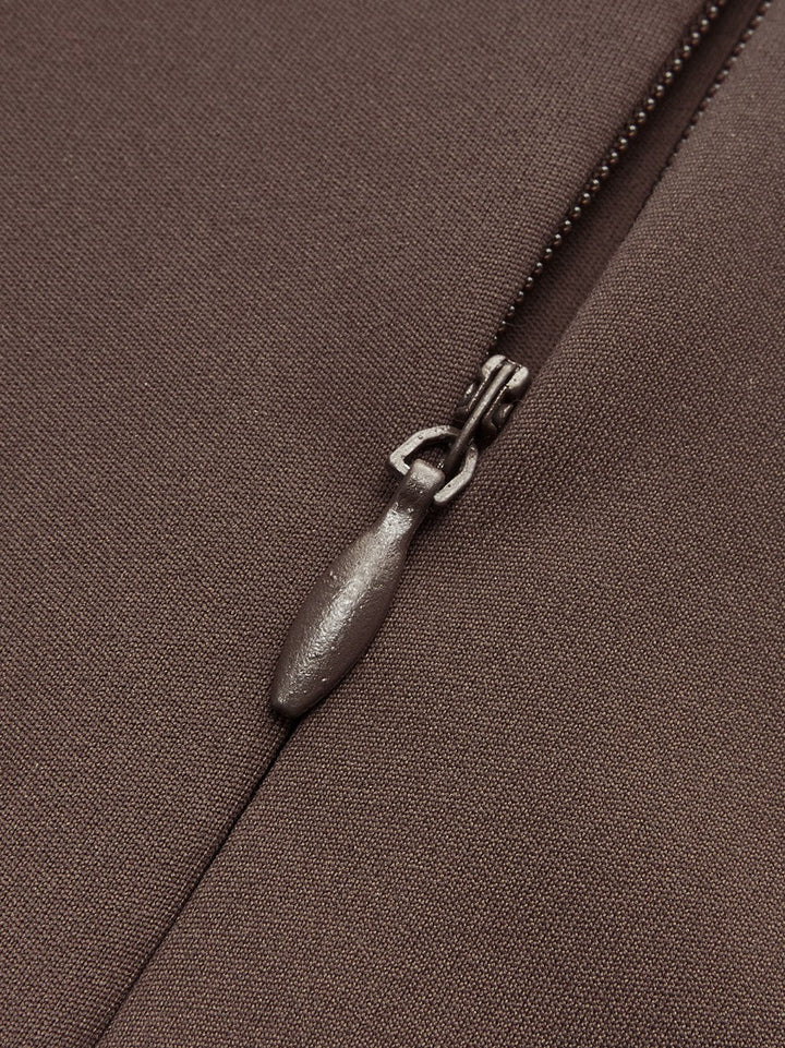 Arka Fermuarlı Şeffaf Panel Tişört