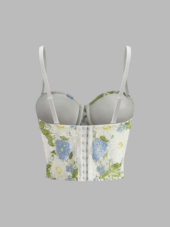 Çiçek İşlemeli Sevgili Korse