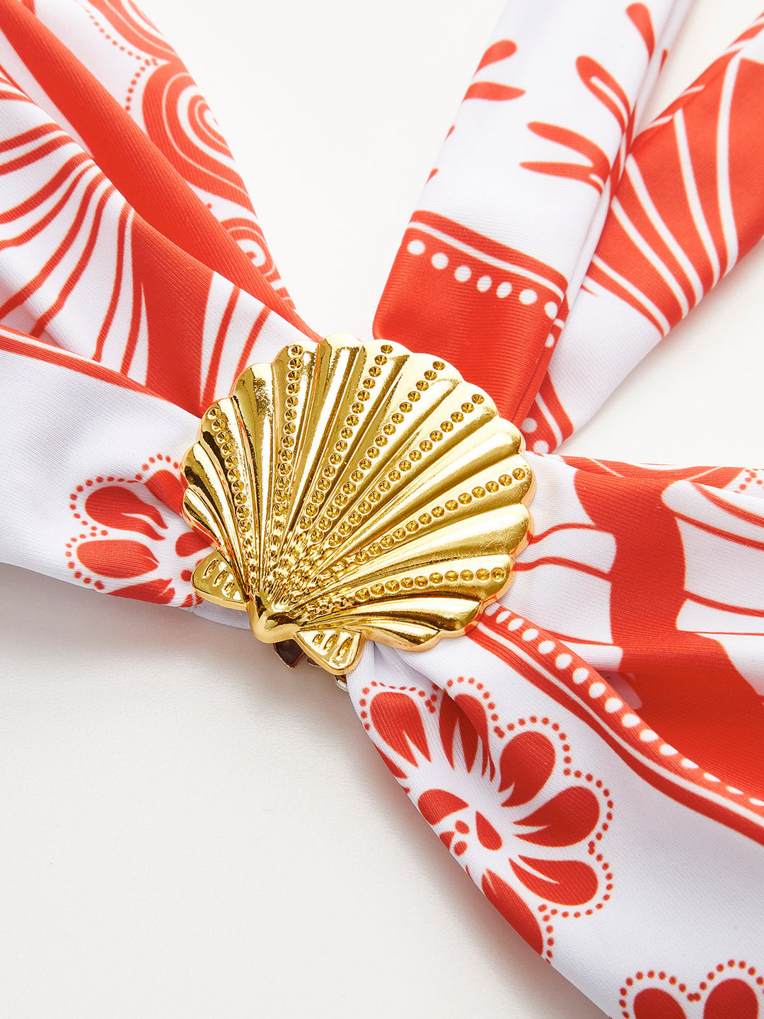 Halter Yaka Baskılı Bikini Takımı