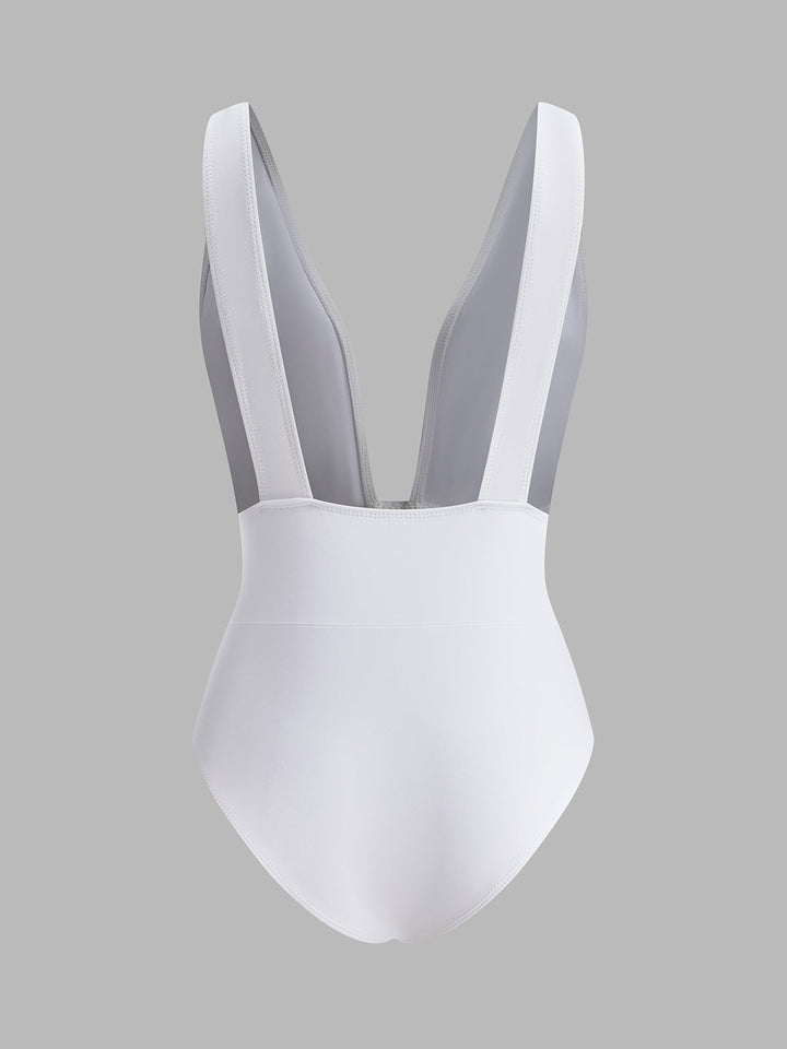 Derin V Kesim Tek Parça Mayo