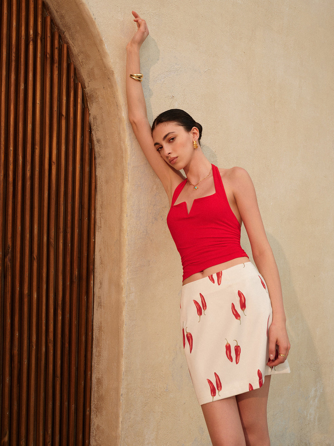 Sırtı Açık Askılı Üst