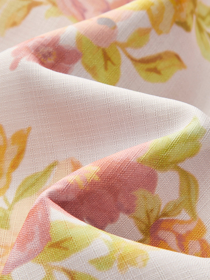 Çiçek Desenli Kolsuz Elbise