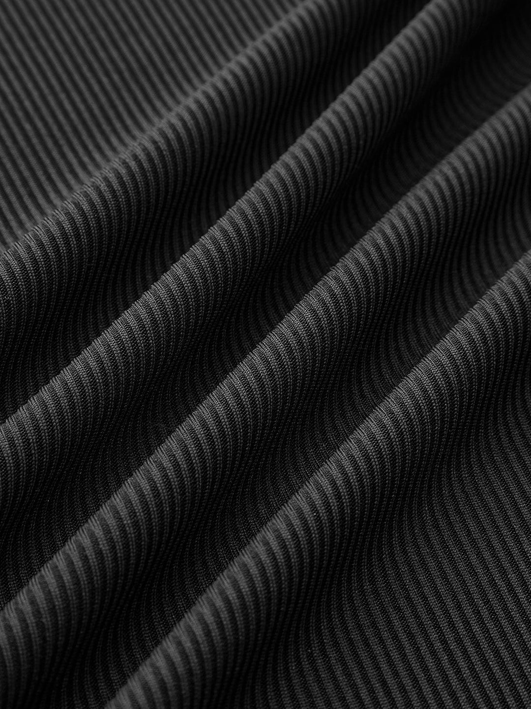 Yarı Şeffaf File Kollu Yivli Body