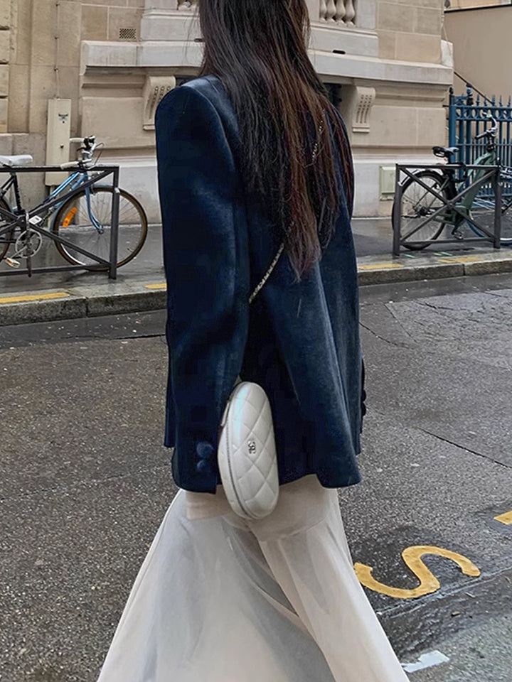 Şık Shift Düğmeli Blazer