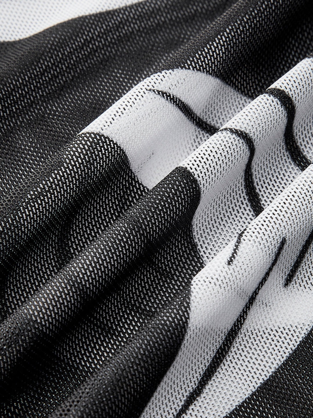 Şeffaf Baskılı File Plaj Örtüsü Etek