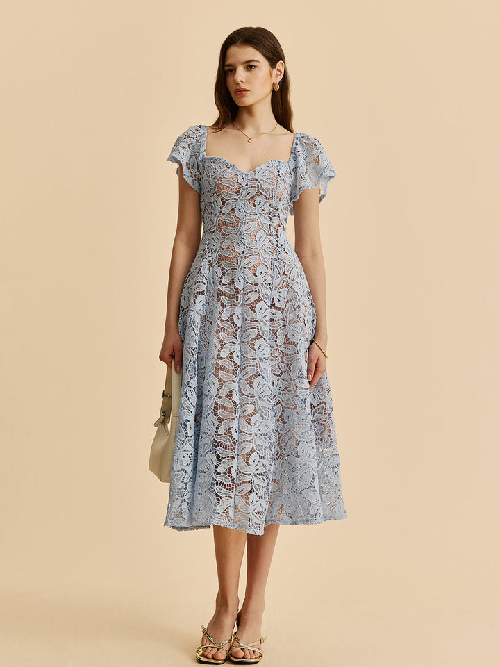 Sevgilim Yaka Dantel Elbise