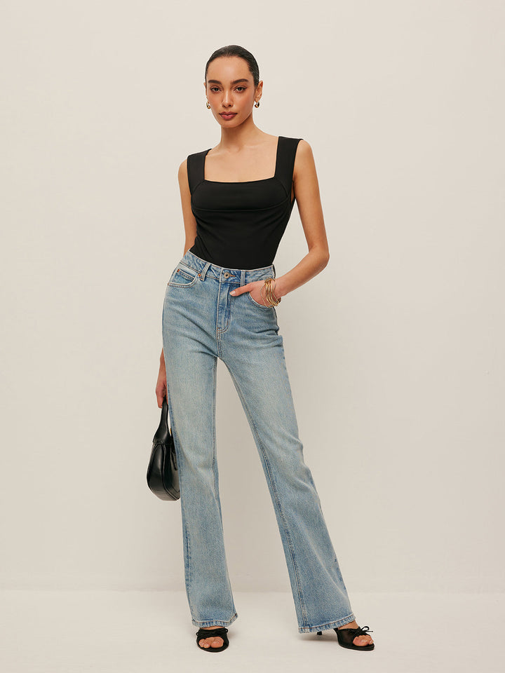 Kare Yaka Fitted Tank Top