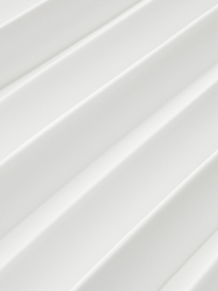 Choker Tasarım Pliseli Panel Elbise