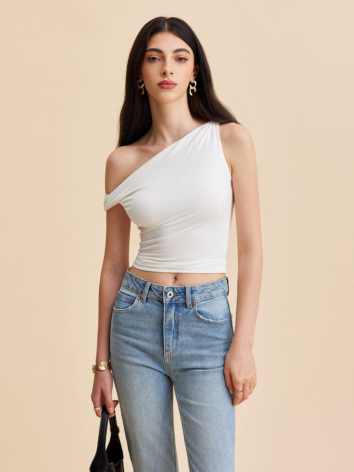 Asimetrik Tek Omuzlu Üst