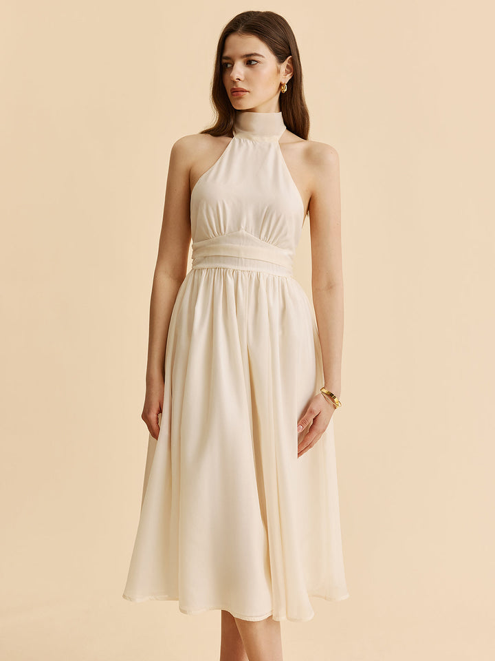 Bağcıklı Askılı A Kesim Elbise