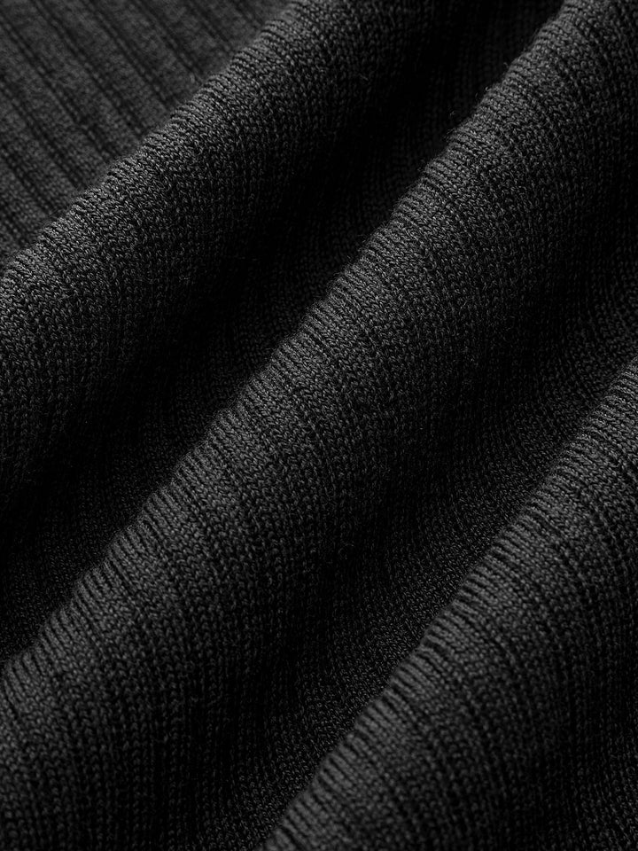 Yarı Şeffaf Yivli Örgü Üst