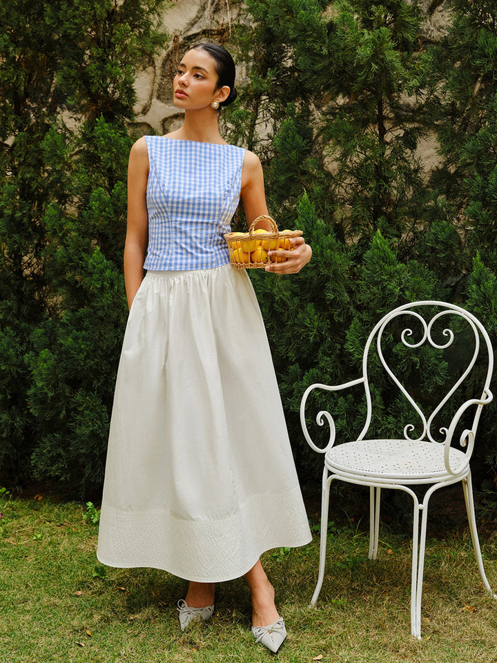 Dama Tahtası Fiyonklu Sırtlı Kırpılmış Üst