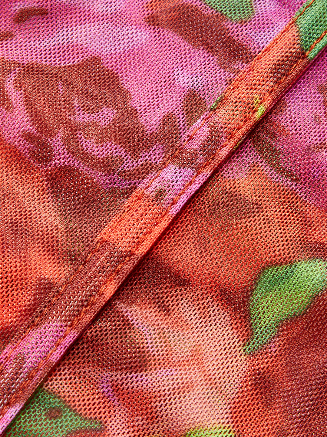 Çiçekli File Korse Üst