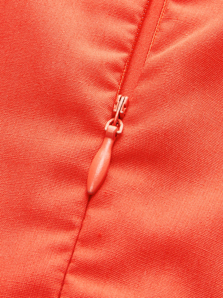 İşlemeli Fiyonk Detaylı Askılı Elbise