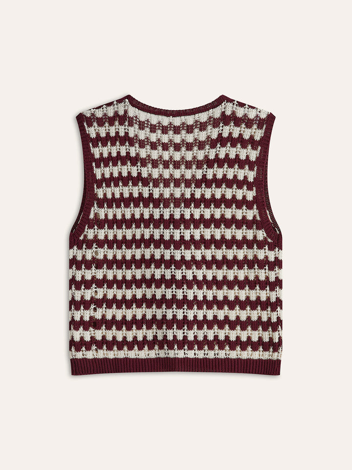 Kontrast Papyon Örgü Üst