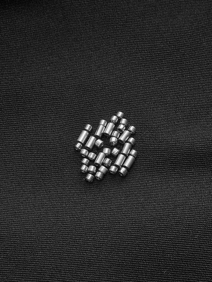 Tek Omuzlu Süslemeli Üst