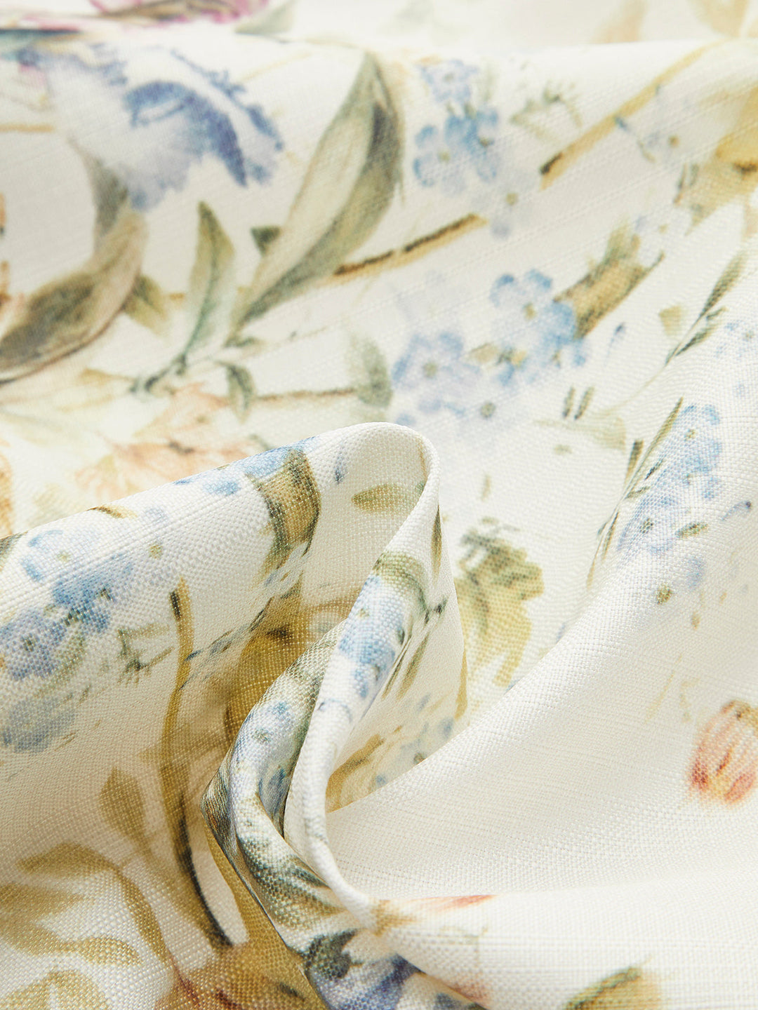 Kemerli Balon Kol Çiçekli Elbise