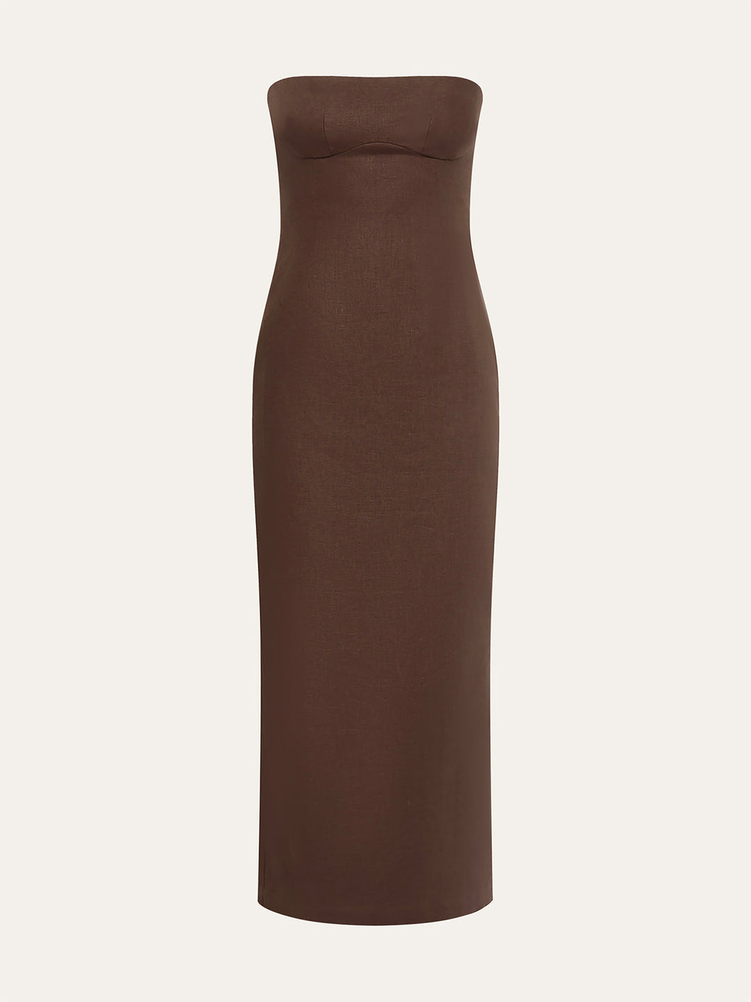 Çiçek Desenli Straplez Elbise