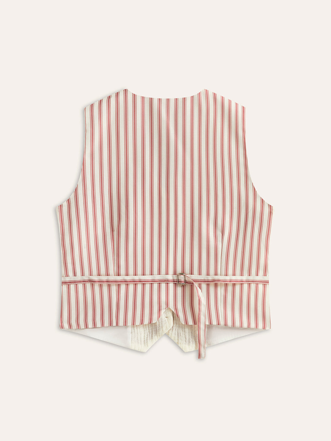 Boho Desenli Yelek Kemerli Sırt