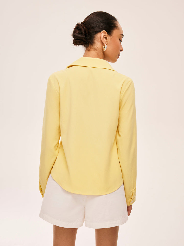 Yaka Bağcıklı Bluz