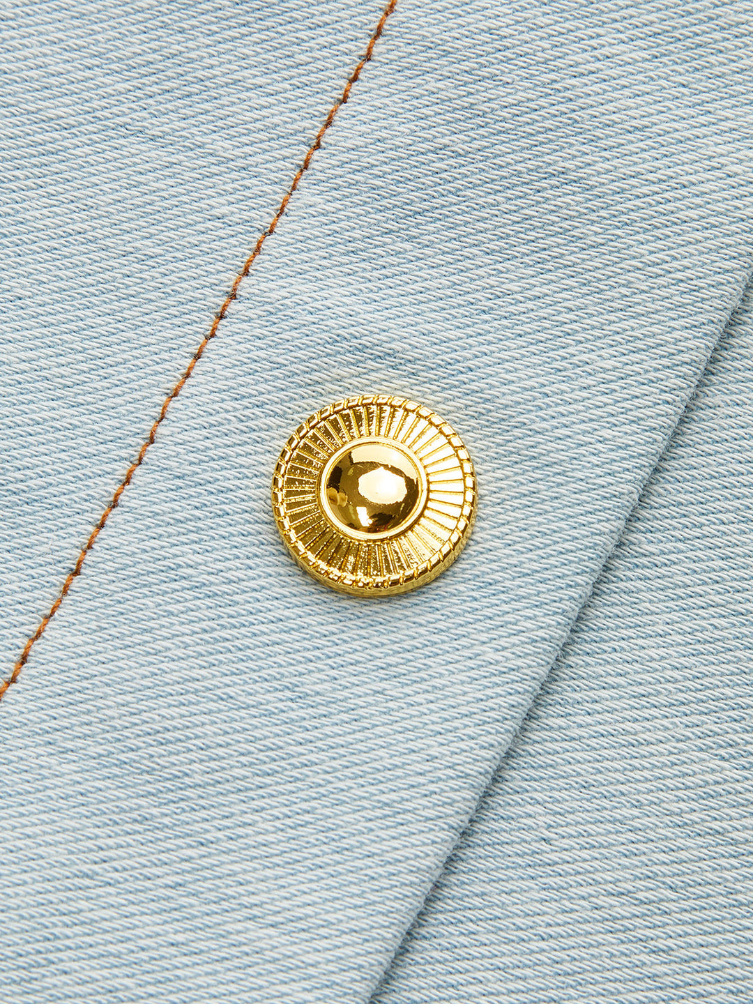 Kemerli Önü Düğmeli Kot Elbise