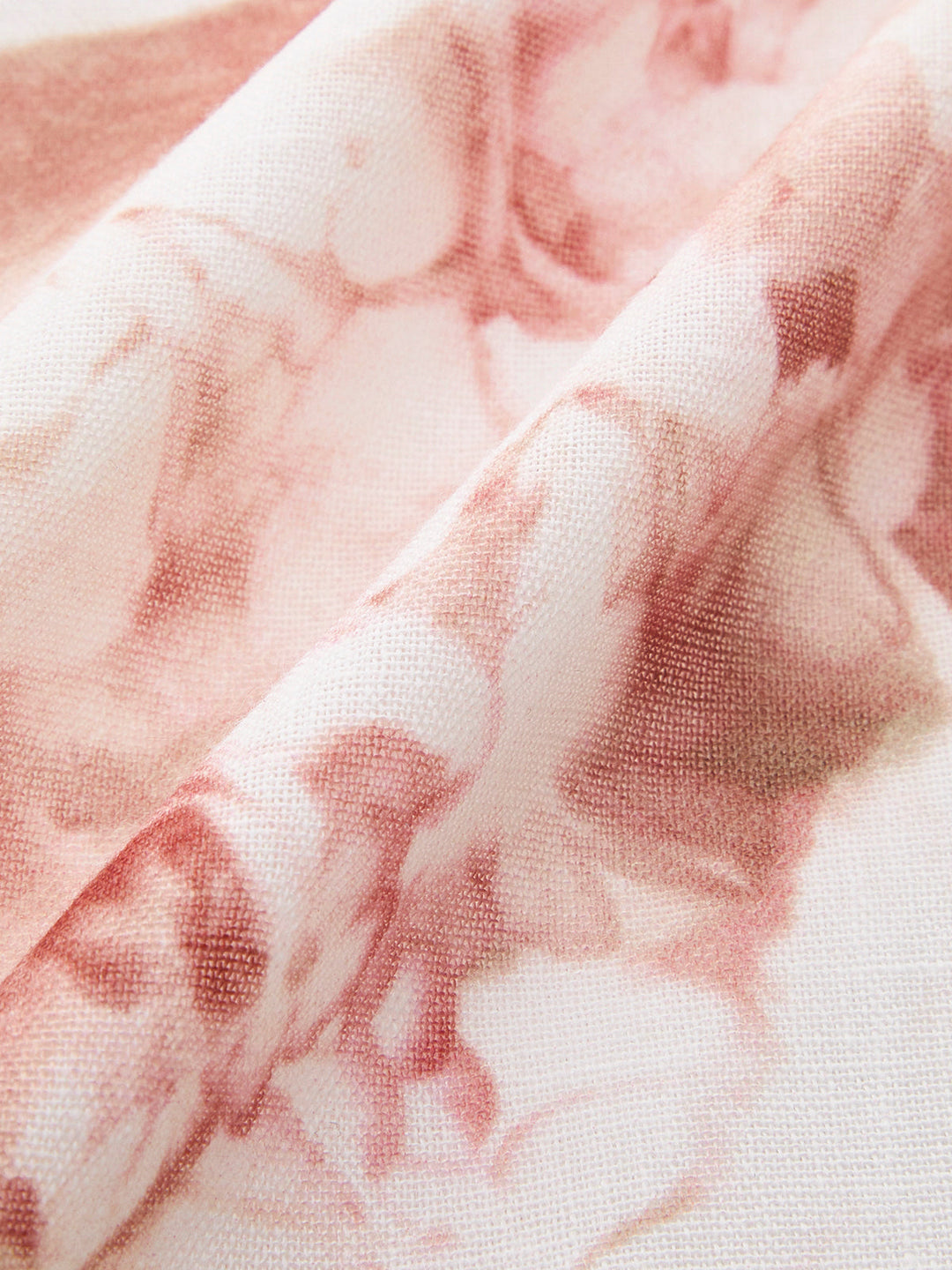 V Yaka Çiçekli Bağcıklı Elbise