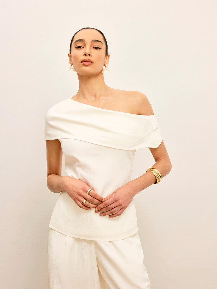 Tek Omuz Drapeli Üst