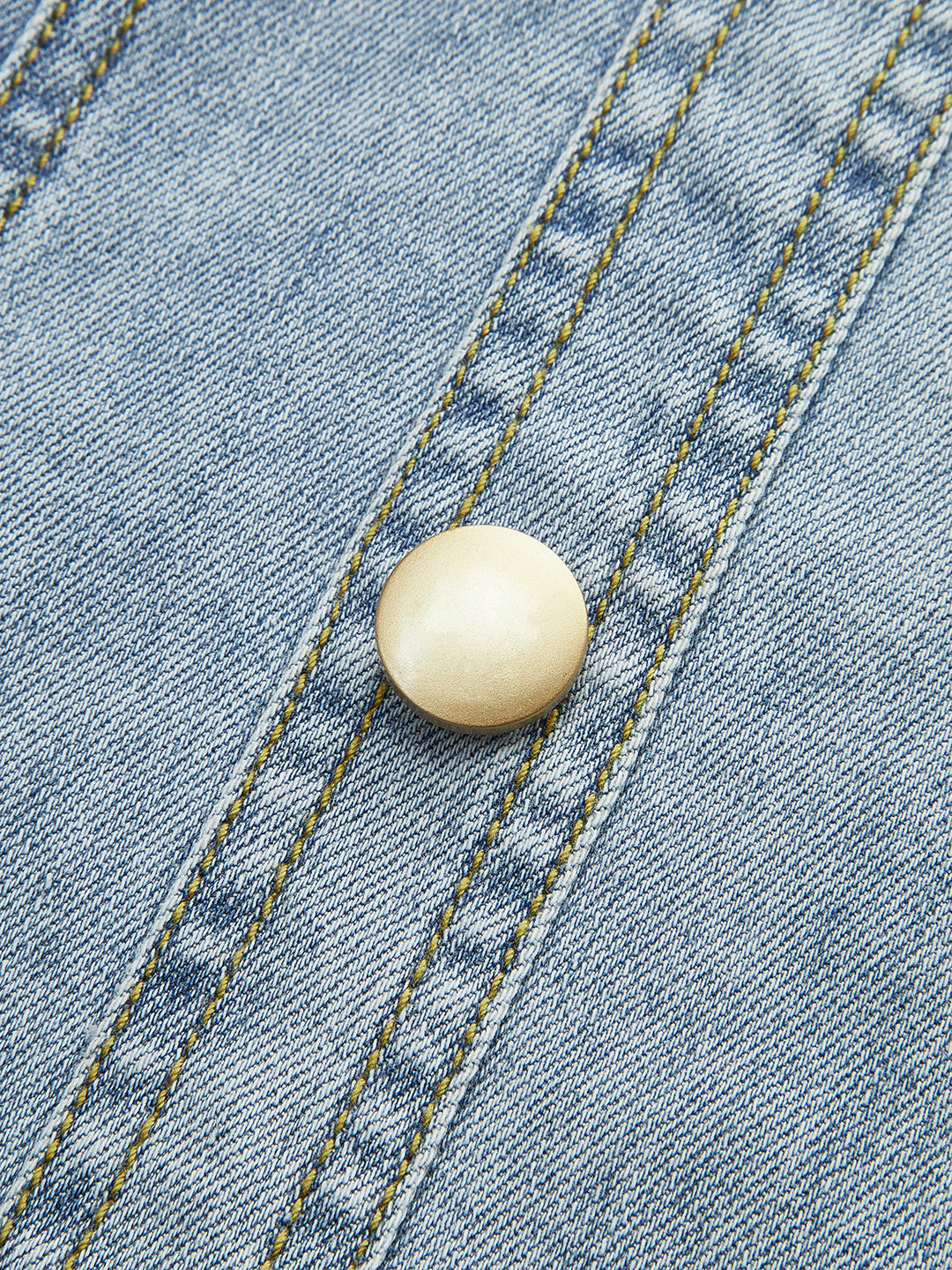 Düğmeli Ön Kot Kolsuz Elbise