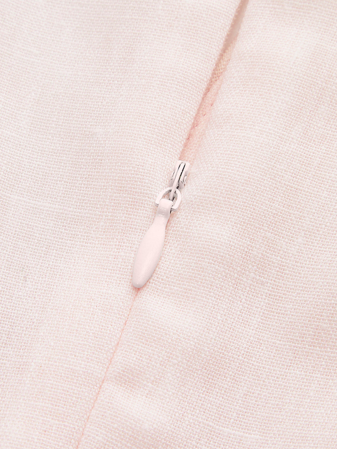 V Yaka Çiçekli Bağcıklı Elbise