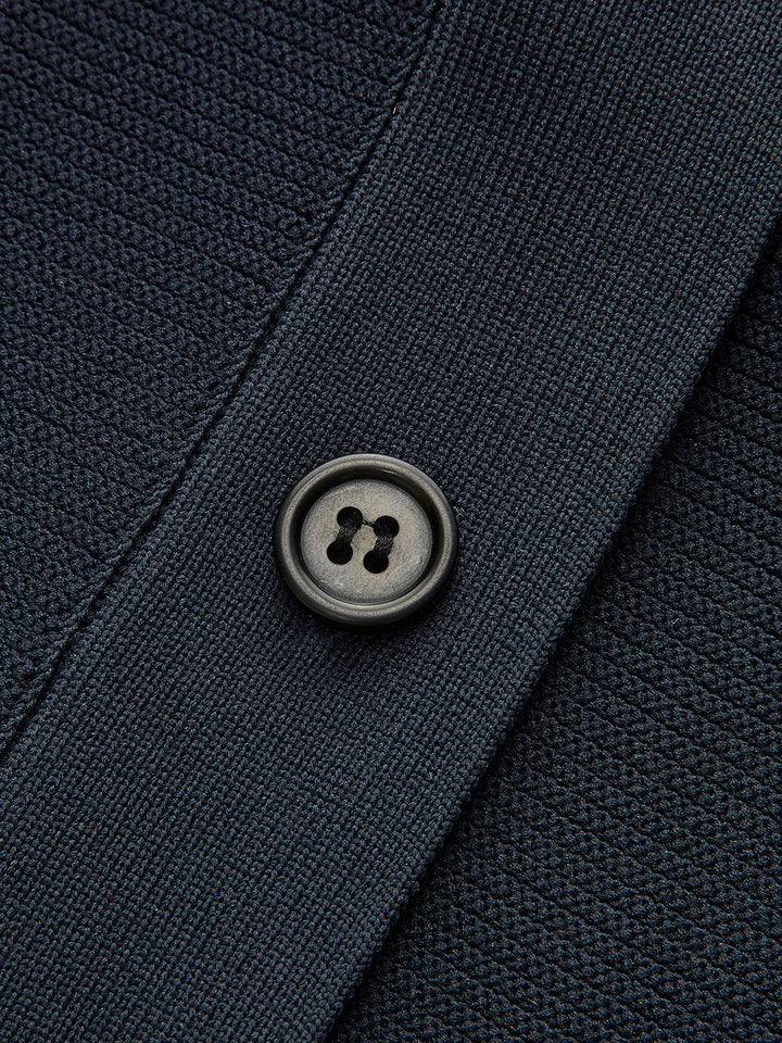 Yapılandırılmış Peplum Düğmeli Örgü Yelek