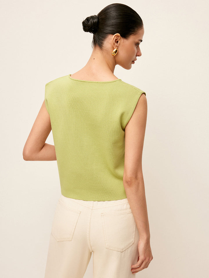 Metal Detaylı Örgü Üst