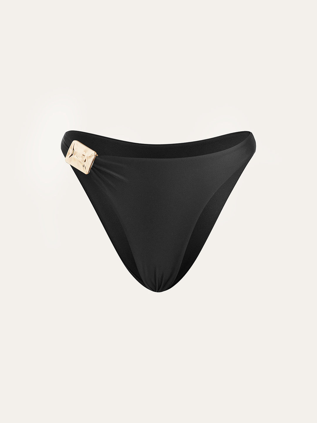 Altın Metalik Detaylı Bikini Altı