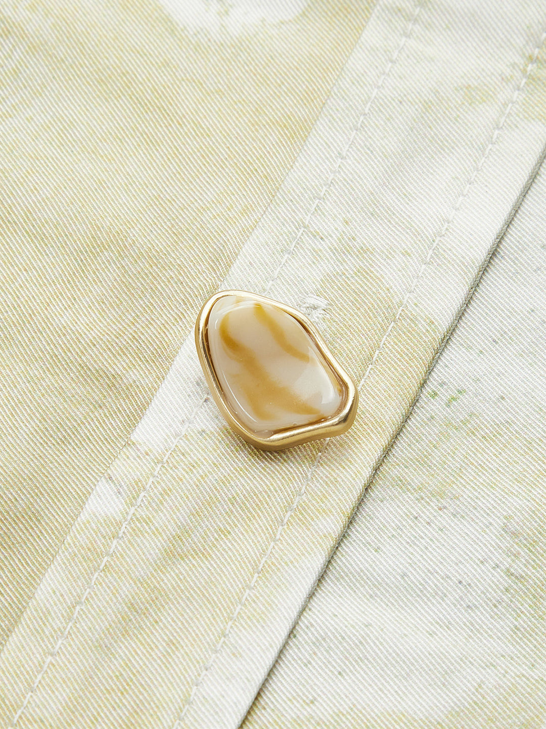 Romance Çiçek Desenli Yaka Gömlek