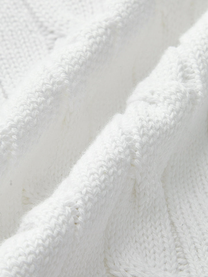 Pamuklu Kot Yaka Örgü Üst