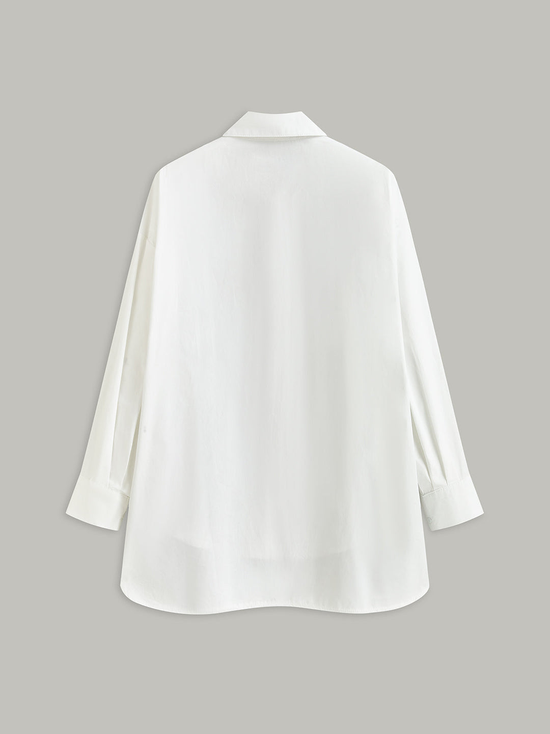 Altın Düğmeli Uzun Kollu Gömlek