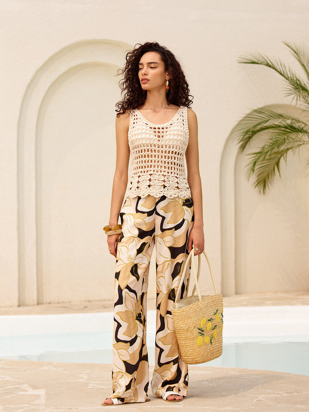 Şeffaf Tığ Örgü Atlet