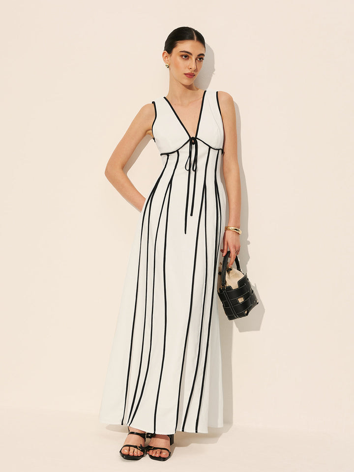 Cepli Kontrast Kesim Elbise