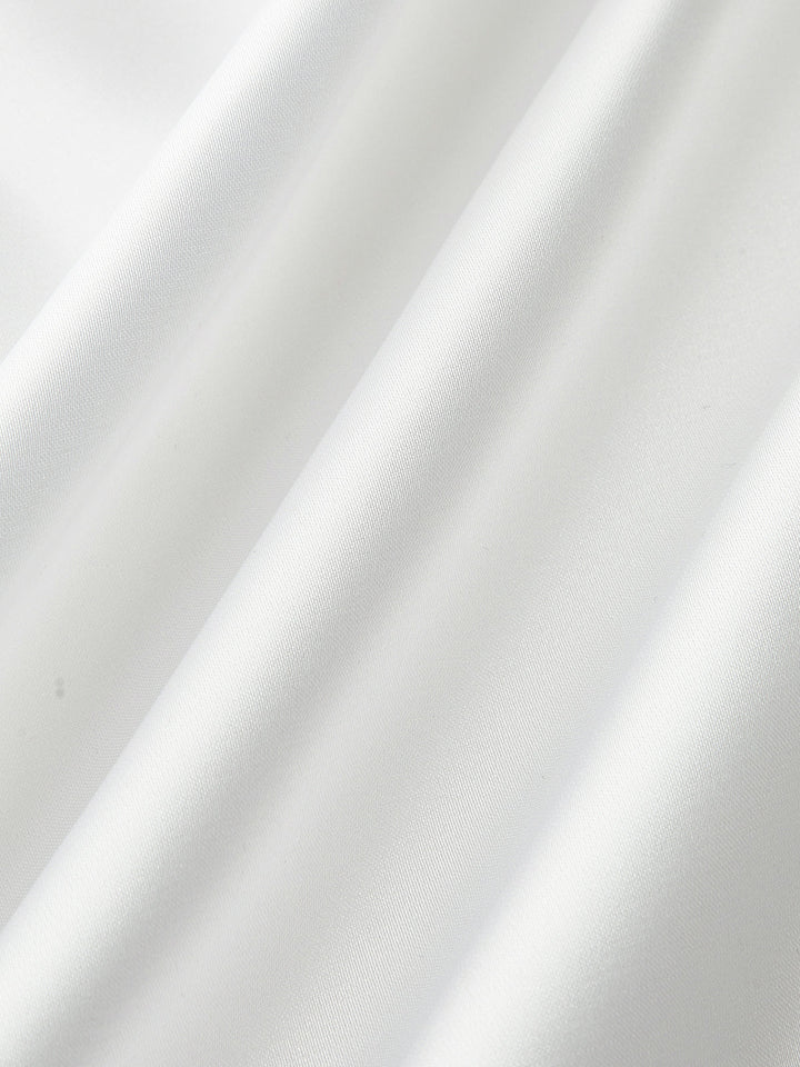 Uzun Kollu Açık Yaka Düğmeli Gömlek