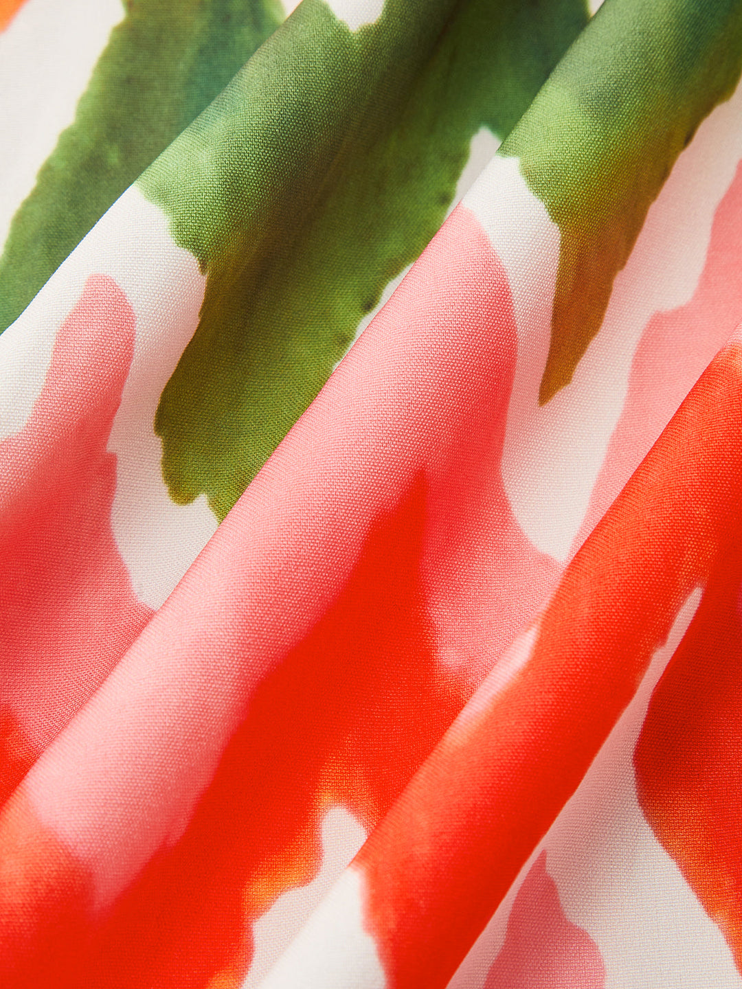 Zigzag Desenli Kıvrımlı Askılı Elbise