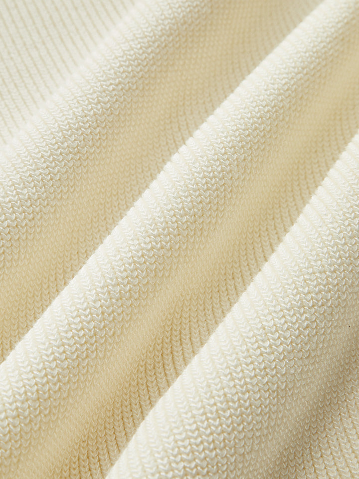 Sırtı Açık Yivli Örgü Üst