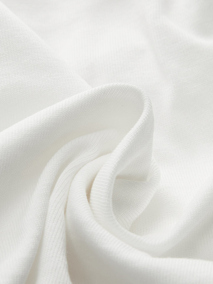 Düğüm Ön V Yaka Tişört