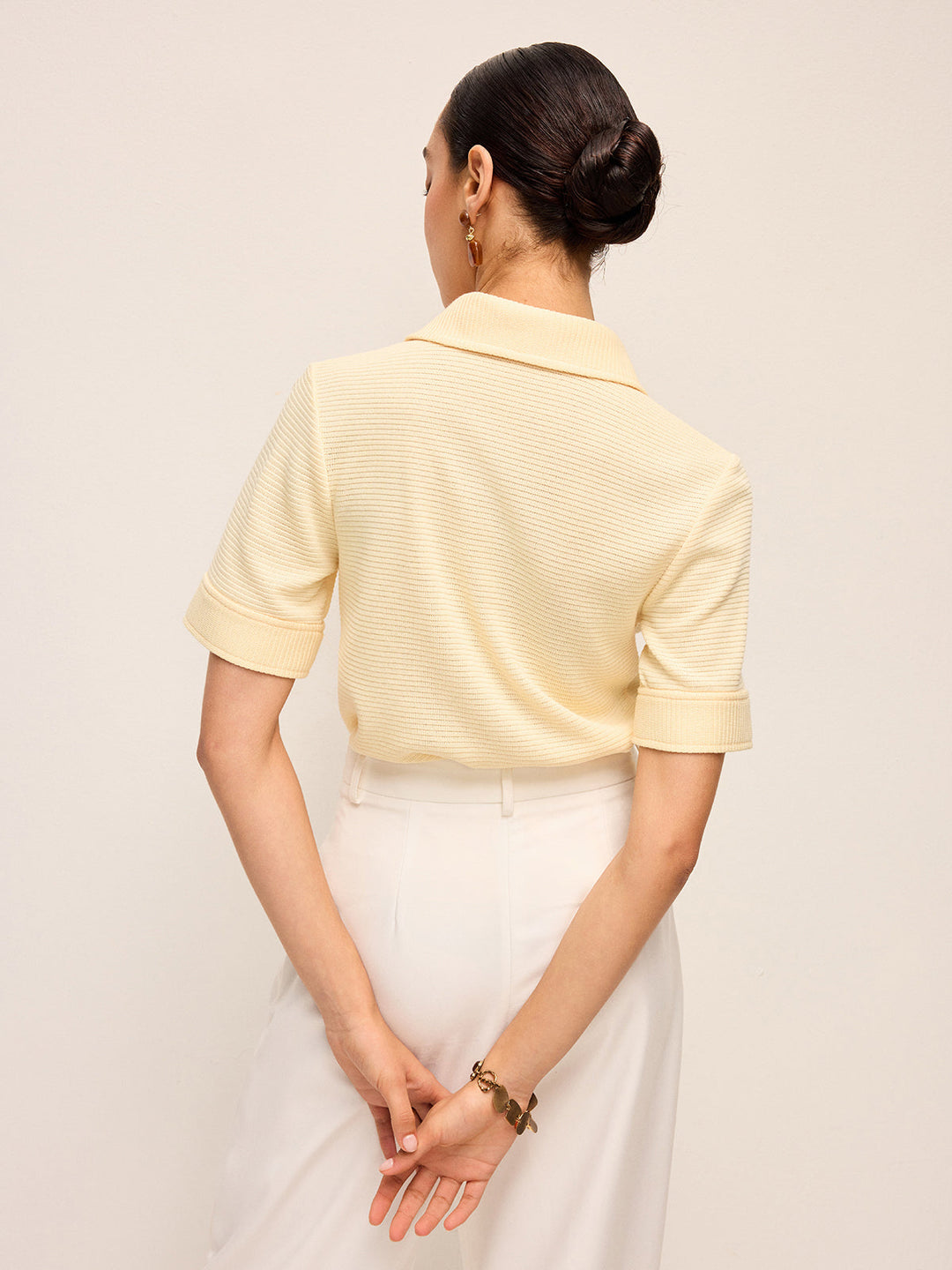 Kısa Kollu Örme Polo Gömlek