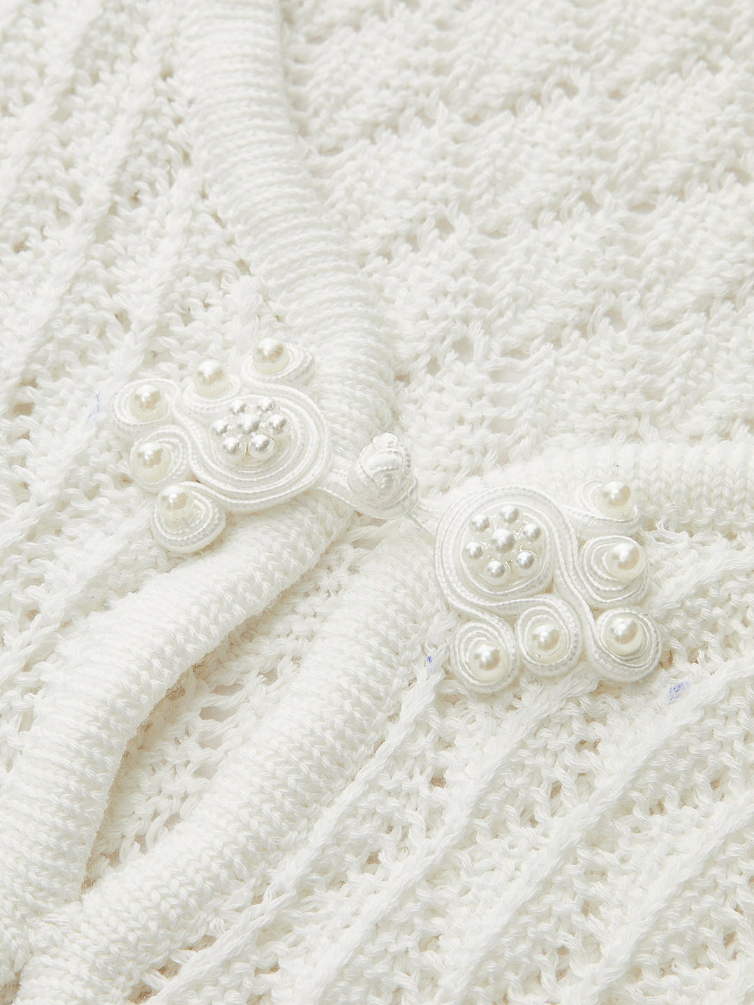 Kesik Detaylı Şeffaf Örgü Kazak Elbise