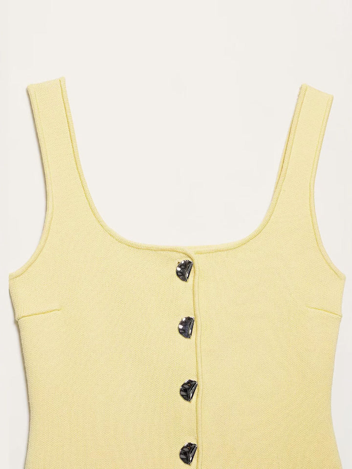 Kavisli Etek Ucu Yivli Örgü Yelek