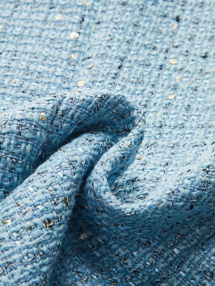 Tweed Kolsuz Kemerli Yelek