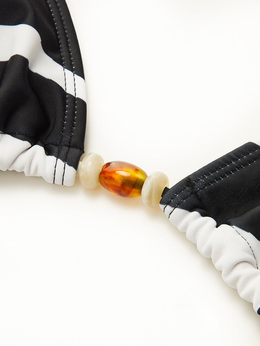 Çizgili Üçgen Bikini Takımı