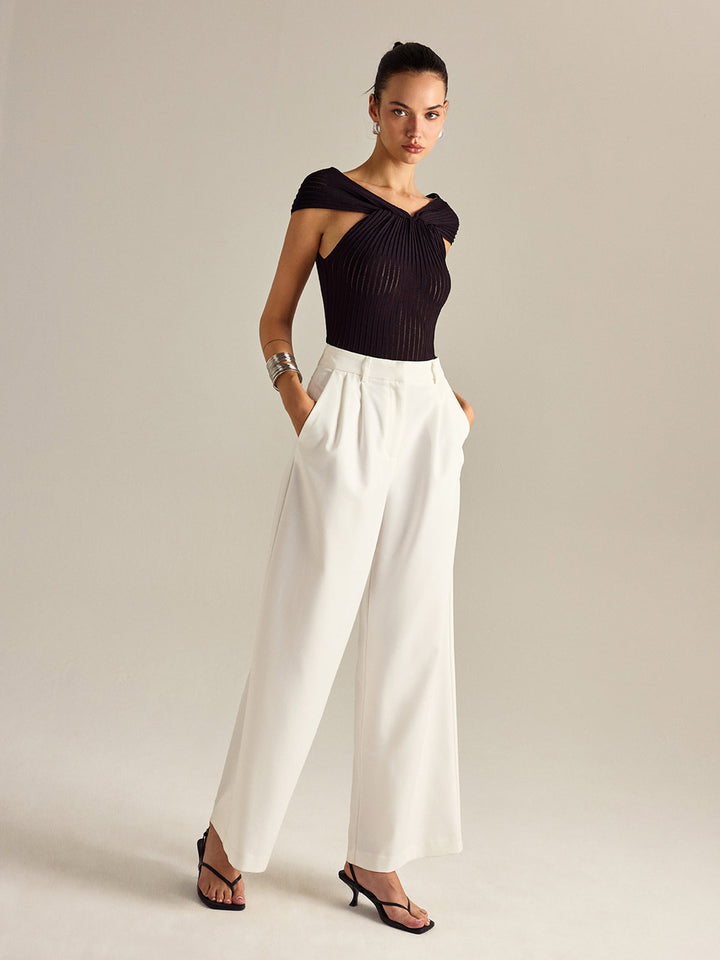 Plise Örgü Büküm Ön Üst