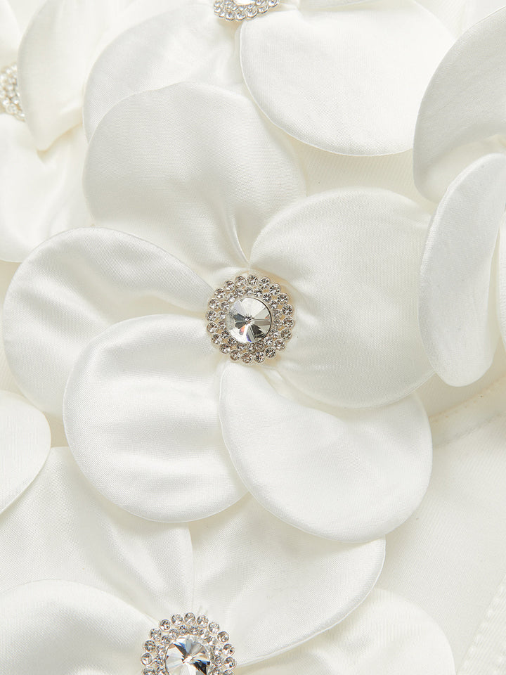 3D Çiçek Desenli Korse