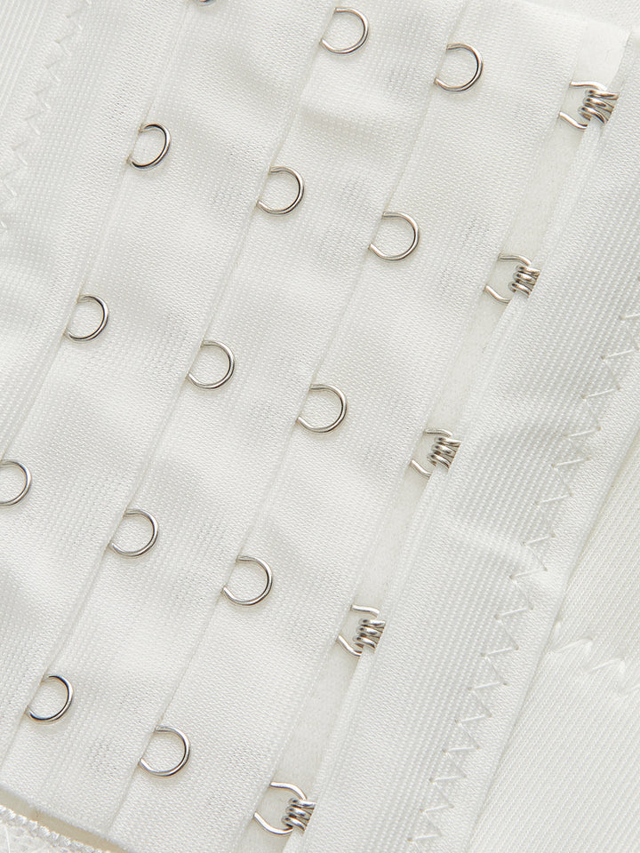 3D Çiçek Desenli Korse